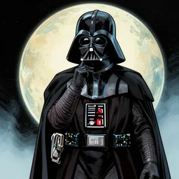Darth Vader pondering his Orb by Todd Lockwood
