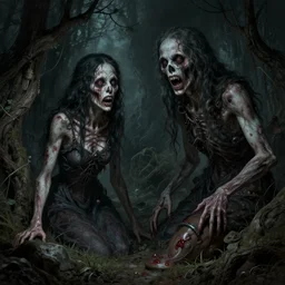 hell, horror scene, eerie atmosphere, by greg rutkowski and gaston bussiere, intricate, detailed, photorealistic imagery, artstation