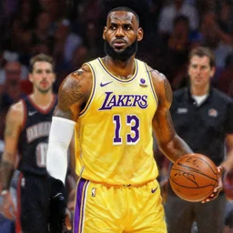 lebron james, highly detailed painting by gaston bussiere, craig mullins, j. c. leyendecker 8 k