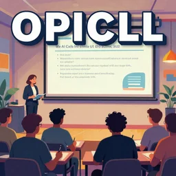 An opencall cover for ai lecture, illustrator, colorful, art by Beeple, mate painting, 8k resolution