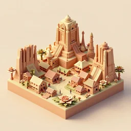 a low poly isometric render of a kerala village in the style of monument valley, floral! intricate, elegant, highly detailed, artstation, smooth, sharp focus, illustration, art by artgerm, octane render 8 k