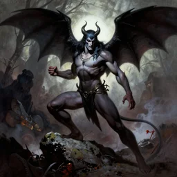 satan by frank frazetta