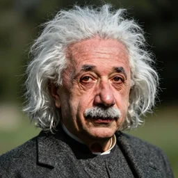 sunburned einstein portrait