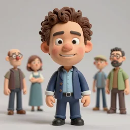 a caricature of neil degrasse tyson as a cheeky pixar character claymation action figure, high quality, 8 k, soft lighting, diorama, realistic materials, by frank frazetta, simon bisley, jack kirby, marlene dumas