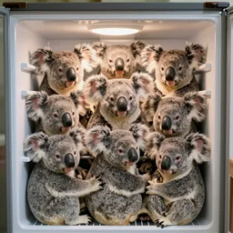 instagram, 8 koalas stuck in the fridge