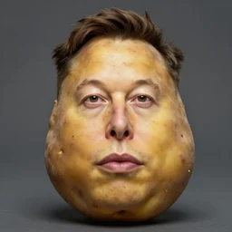 elon musk face potato hybrid, potato face, potato skin, potatoes