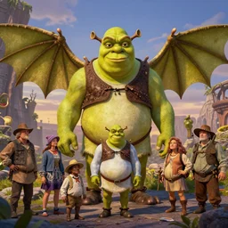 shrek dragon gorgeous lighting by weta studio, mucha, bautista and norman rockwell and greg rutkowski and tom bagshaw and james gurney and lucasfilm