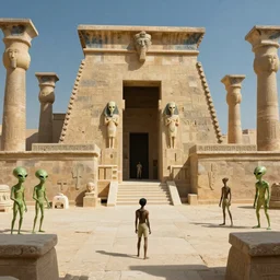 The aliens had been studying Earth for centuries, and had found it to be the perfect place to start their conquest. The ancient Egypt was just the first step