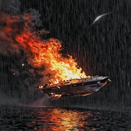 I have seen the beauty that human beings cannot imagine, I have witnessed the burning of the space warship on the edge of the Orion, I have watched the C rays in the darkness of the door of Tang HuaisheDisappear in the rain