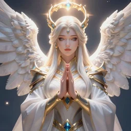 a saint noble high priestess pray for god as a league of legends character, angelic light, fantasy priestess clothes, sharp focus, masterpiece, cg animation, riot enterainment, arcane, realistic, hyper detailed, hyper detailed face, character select portrait, 3 d, by artgerm, rossdraws, drew struzan, justin gerard