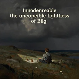 the unbearable lightness of being. surrealistic painting