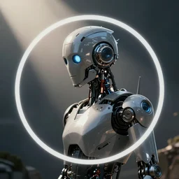 artstation profile picture, cool robot profile