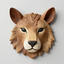 a face made of animal shapes