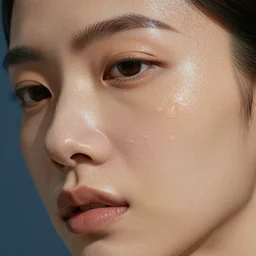 glistering wet sweaty skin face 8 k resolution