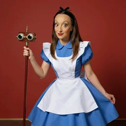 a still photo from alice through the looking glass in the style of salvador dali