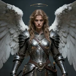 a striking portrait of an angel warrior by moebius and hr giger and beksinski, trending on artstation, digital art, 4 k resolution, detailed, high quality, sharp focus, hq artwork, insane detail, volumetric lighting, character concept art, fine details, clear face