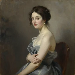 a mogu painting of an elegant lady