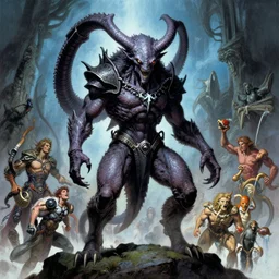 xanathar the beholder, d & d, fantasy, greg rutkowski, frank frazetta, alexandre chaudret, boris vallejo, michael whelan, miro petrov, hr giger, magali villeneuve, donato giancola