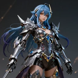 mechanical albedo from overlord. Intricate. Very detailed 8k. Fantasy horror. Sharp. Cinematic post-processing. Unreal engine. Nanite. Ray tracing. Parallax. Tessellation