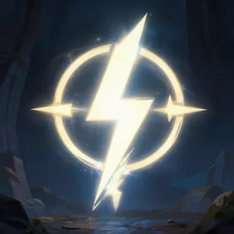 lightning mage spell icon, game ability, rpg skill, art, 8 k, divine holy symbol spell effect, art by greg rutkowski, professional lighting, deviantart, artstation, trevor henderson, cinematic, dramatic