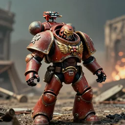 Warhammer 40K Plague Marine, cinematic, cinestill 400t film