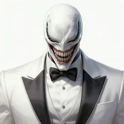 close up sci - fi horror kingpin marvel comics, white symbiote tuxedo suit, intricate, elegant, highly detailed, centered, digital painting, concept art, smooth, sharp focus, illustration, artgerm, tomasz alen kopera, peter mohrbacher, donato giancola, joseph christian leyendecker, wlop, frank frazetta