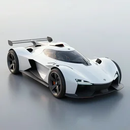 Futuristic Hover Car Le Mans Races In Italy Circa Year 10,0000 Designed by Syd Mead and Pininfarina, beautiful sunset, photorealistic, hyperrealistic, octane render, HDR, IG Studios Anime Style