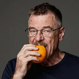 Walter White eat a orange