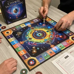 cosmic encounter board game with a new beautiful design, aesthetically inspired by beksinski and dan mumford, trending on artstation, art by greg rutkowski