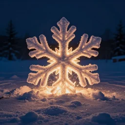 snowflake on fire