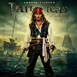 amber heard replacing johnny depp in the lead role in pirates of the caribbean ( 2 0 2 4 ), movie poster
