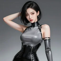 the portrait of an absurdly beautiful, graceful, sophisticated, fashionable cyberpunk gynoid gravure idol, an ultrafine hyperdetailed illustration by kim jung gi, irakli nadar, intricate linework, neon colors, porcelain skin, unreal engine 5 highly rendered, global illumination, radiant light, detailed and intricate environment