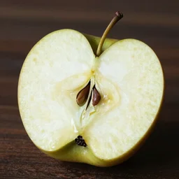 a half eaten apple