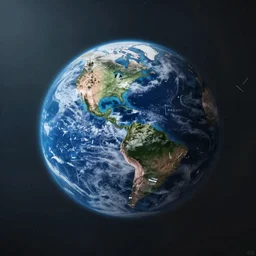 planet earth in the style of kurzgesagt videos