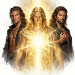 a epic portrait of the god of light, art by boris vallejo and greg danton and denys tsiperko, detailed, hyperrealism, artstation
