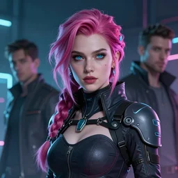 a stunning portrait of triss merigold as a cyberpunk princess, digital art by artgerm and ross tran and angel ganev, highly detailed, trending on artstationhq