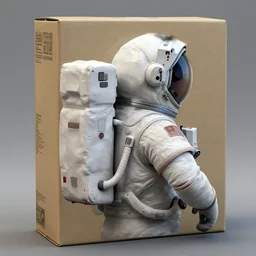 hyper detailed boxutter hard surface modelling rear view of astronaut paramedic helmet