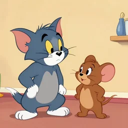 tom and jerry, retrowave
