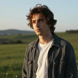 young Luciano Ligabue using a dishwater