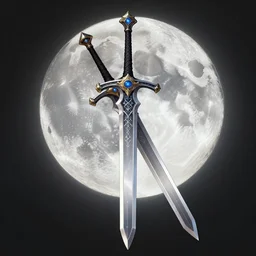 the moonlight Greatsword from dark souls as a fantasy item, display item, art by Donato Giancola and James Gurney, digital art, trending on artstation