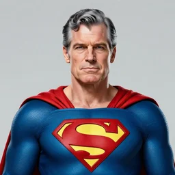 detailed portrait of superman as a 90 year old man, digital art, trending on artstation