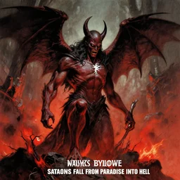 satans fall from paradise into hell by james ryman, wayne barlowe.