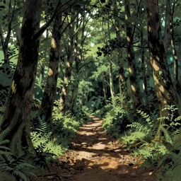 path in the forest, illustration by will eisner