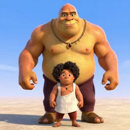 Dwayne Johnson as Kronk in the emperors new groove