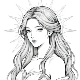 the goddess of the sun, absurdly beautiful, gorgeous, elegant, bykim jung gi, irakli nadar, intricate linework