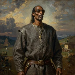 snoop dogg as a medieval painting