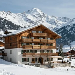 “luxury hotel in Switzerland on the mountains”