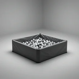 ballpit in the middle of a lonely room