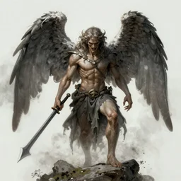 a hyper detailed menacing angel by peter mohrbacher, artstation