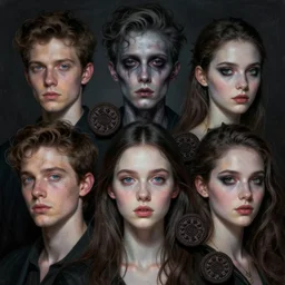portrait, nightmare anomalies, oreo by dariusz zawadzki, kenneth blom, mental alchemy, james jean, pablo amaringo, naudline pierre, contemporary art, hyper detailed
